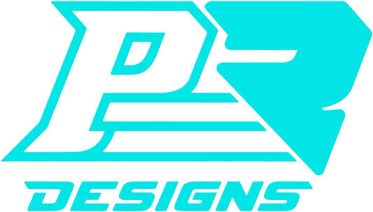 PR Designs Turquoise Logo Decal