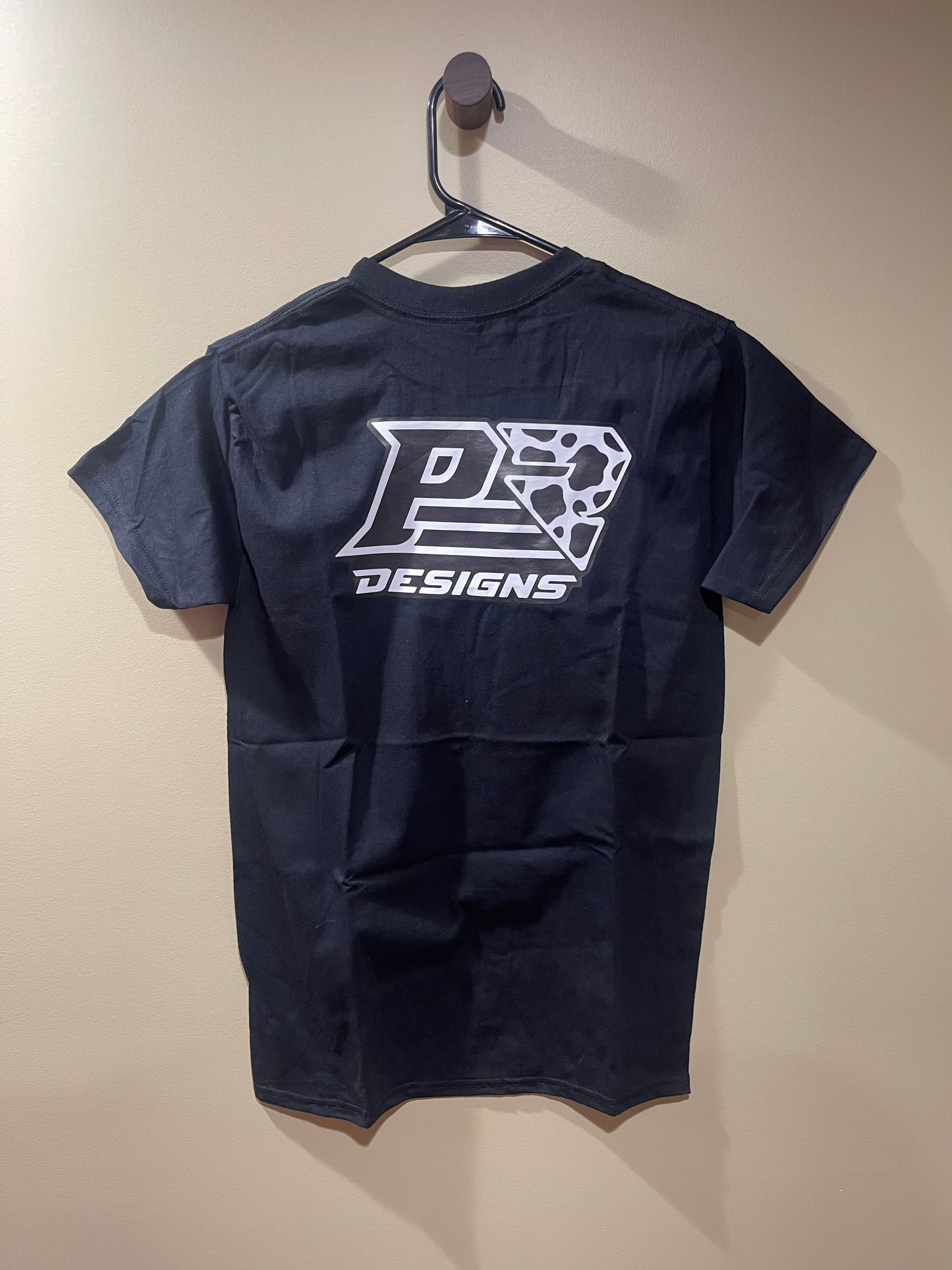 Printed And Pressed Logoed Gildan Dryblend Shirts With Cow Print